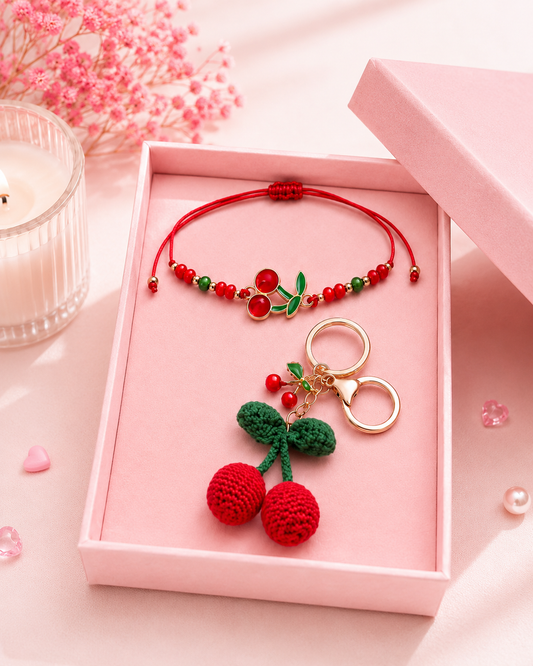 Cherry Princess Gift Box – Personalised Cherry-Themed Gift Set for Girls