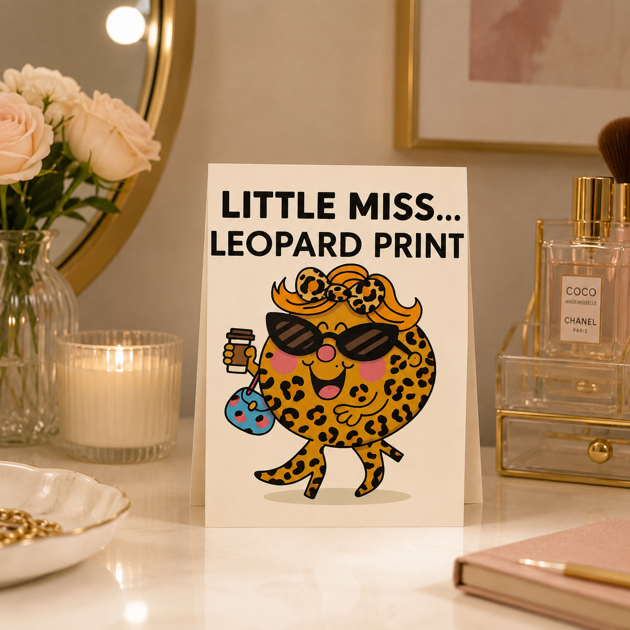Little Miss Leopard Print Gift Set