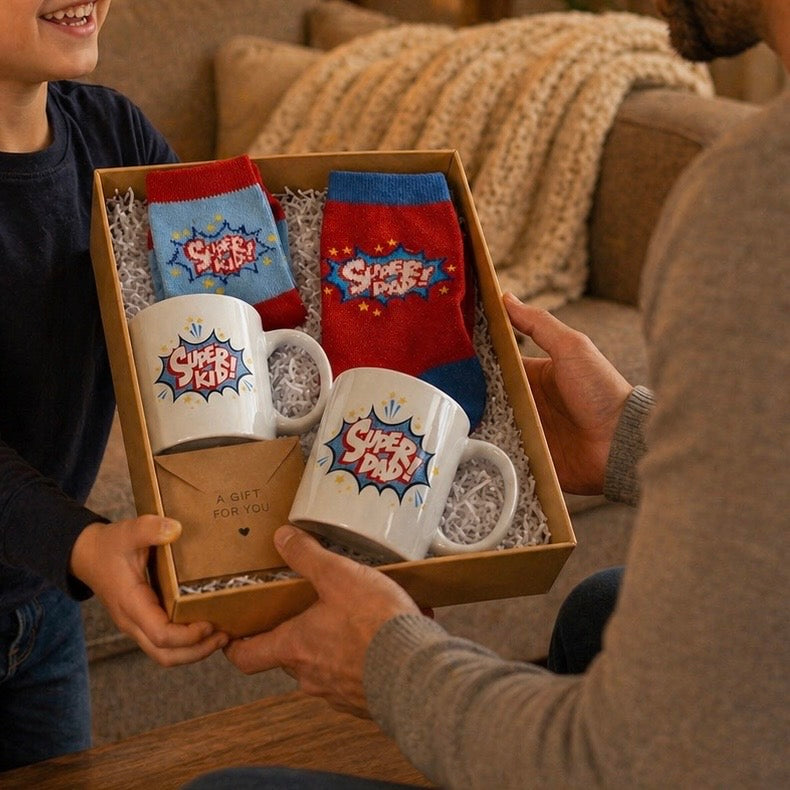 Super Dad & Super Kid Gift Set – Perfect Matching Gift Idea