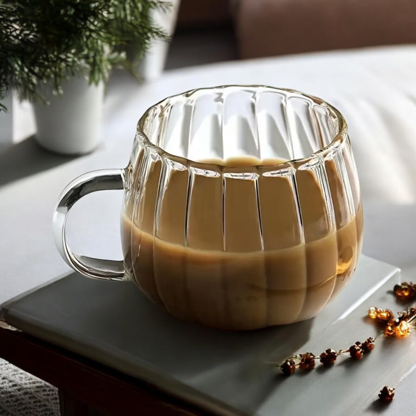 Set Of Two Pumpkin Mugs