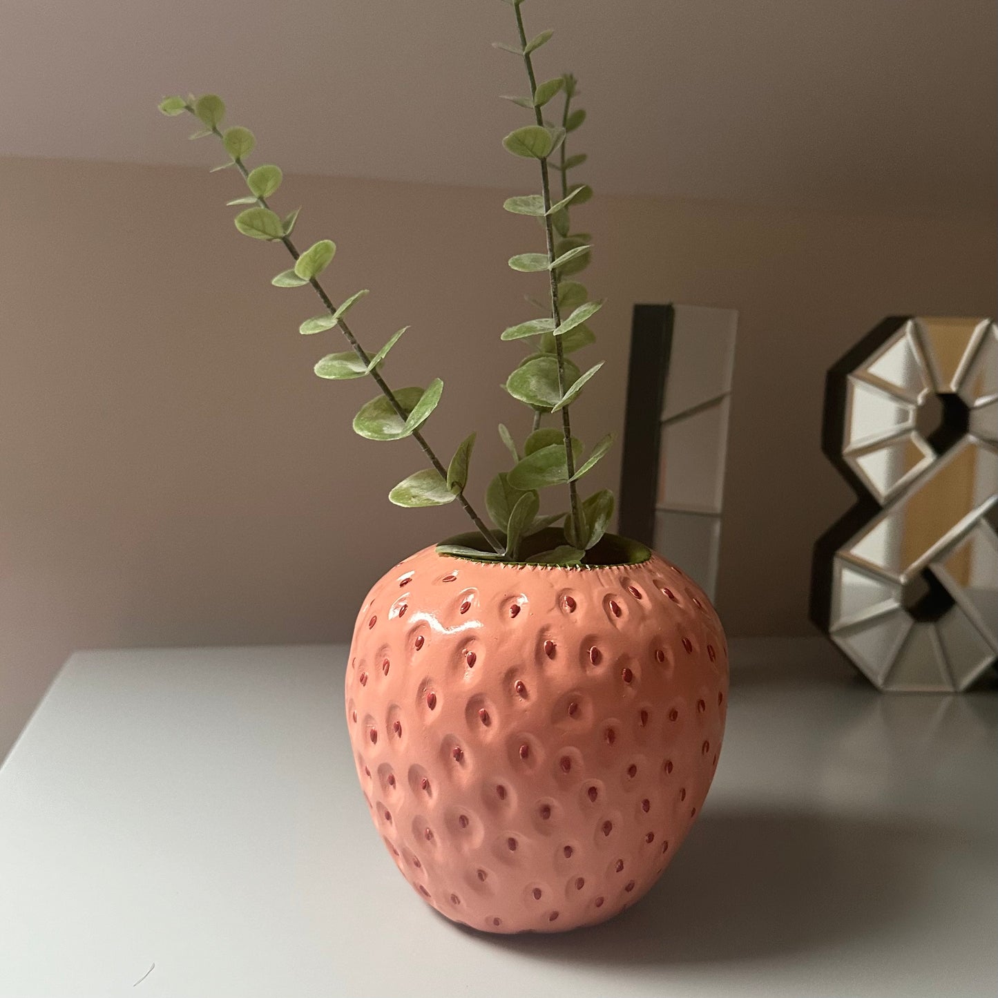Pink Strawberry Vase