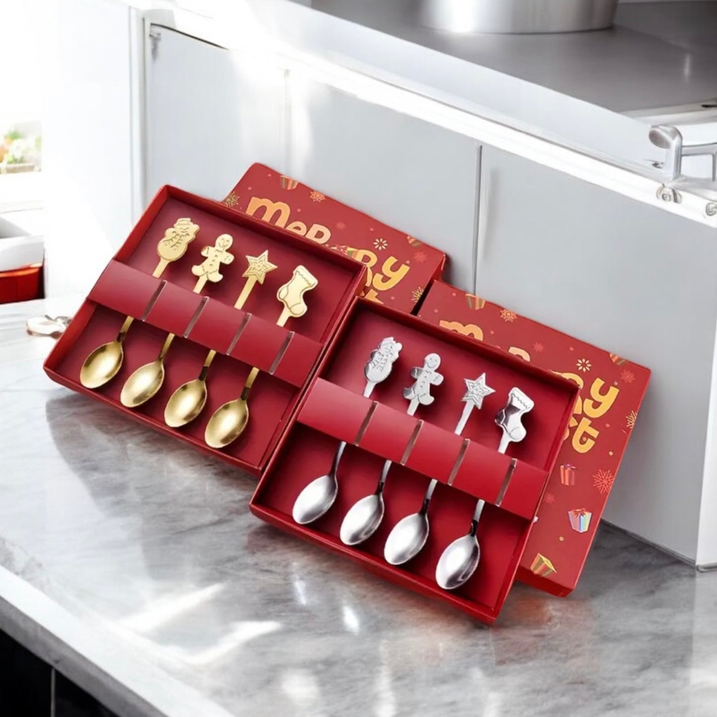 Unique Christmas Themed Spoon Set