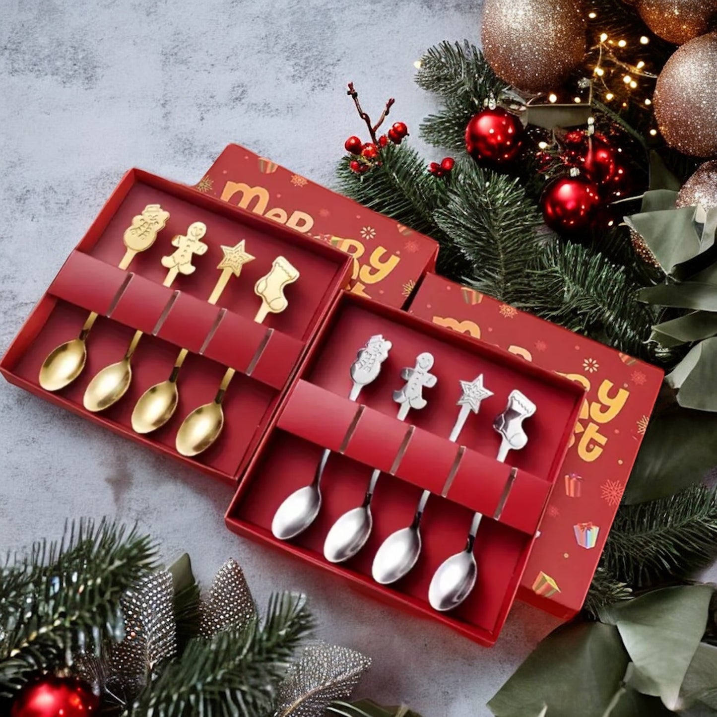 Unique Christmas Themed Spoon Set