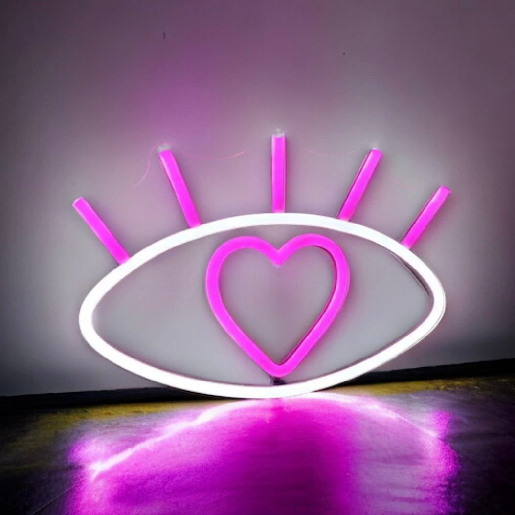 Neon Eye Lash Sign