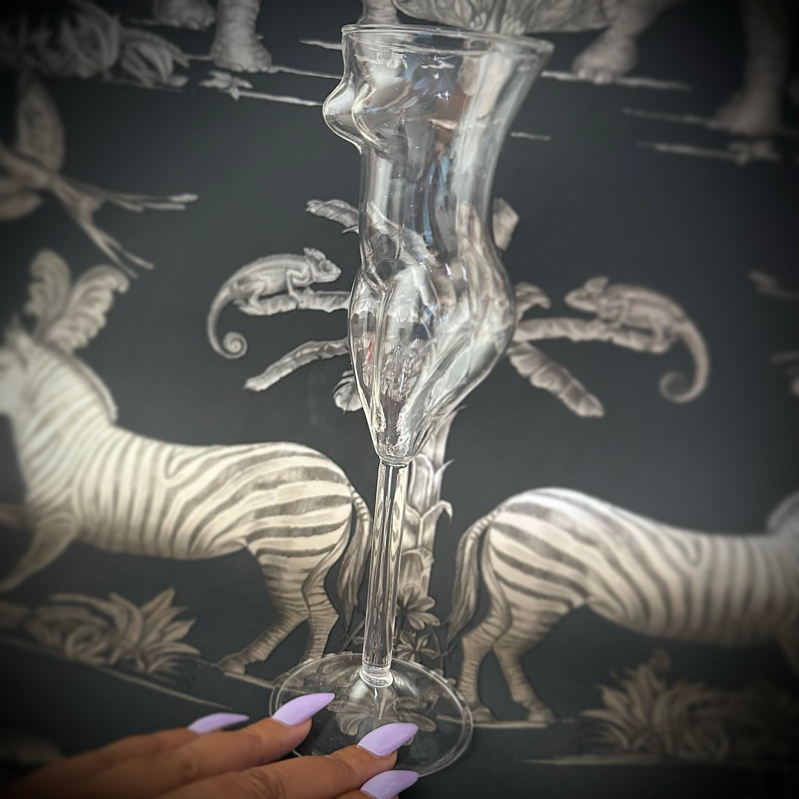 Female Body Champagne Glass