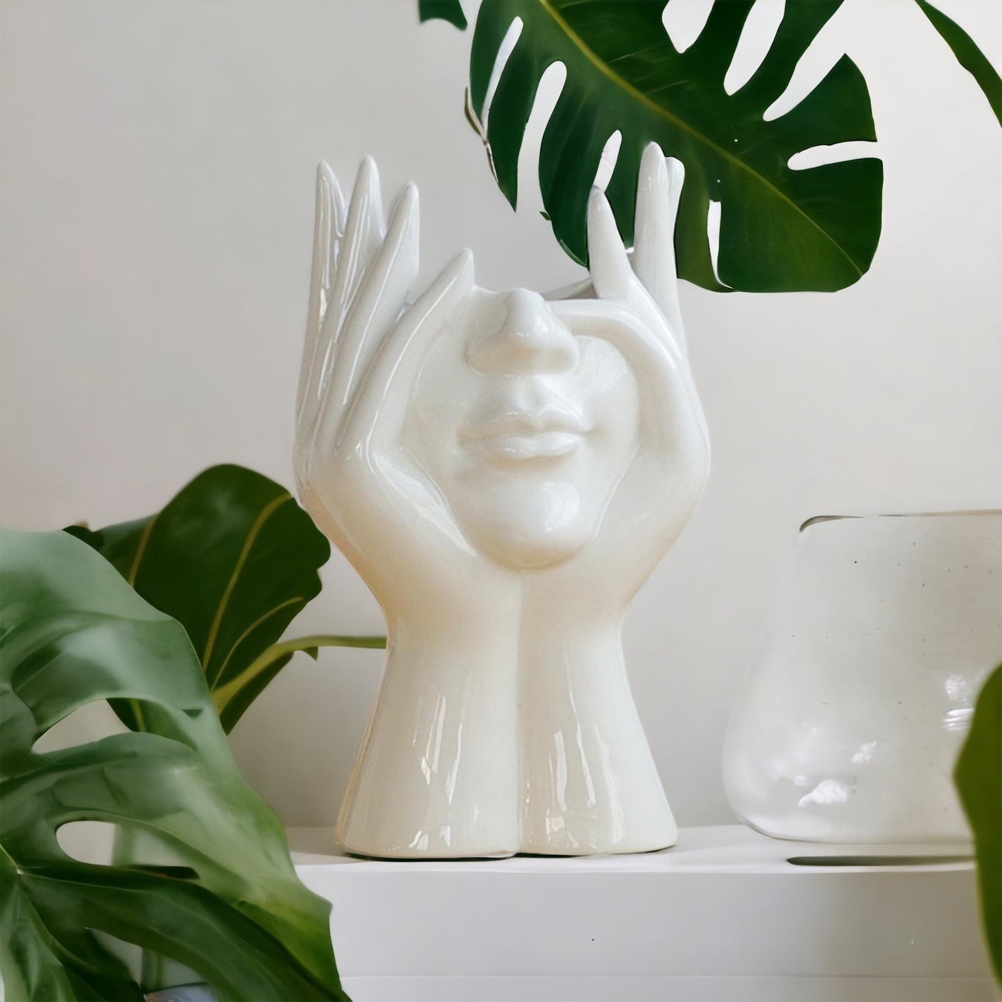 Head In Hands Vase