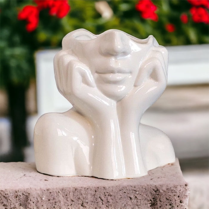 Head In Hands Vase