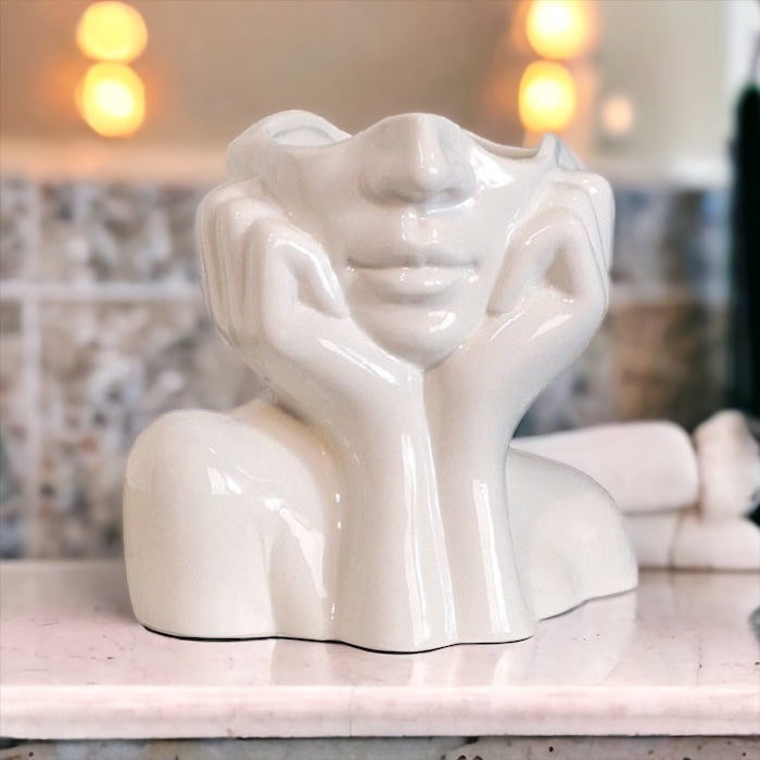 Head In Hands Vase