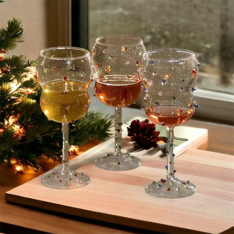 Retro Gem Dot Cocktail Glasses