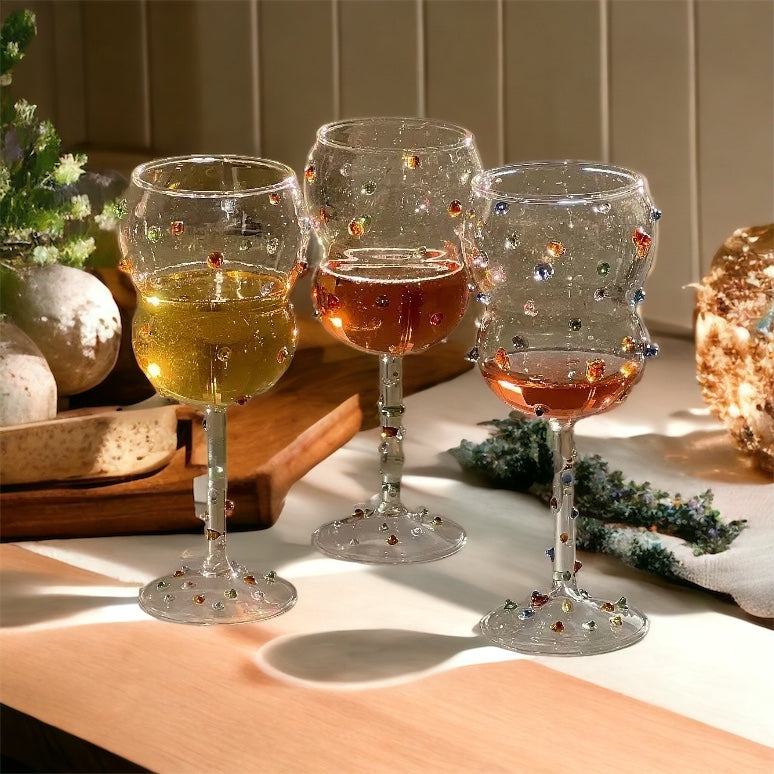 Retro Gem Dot Cocktail Glasses