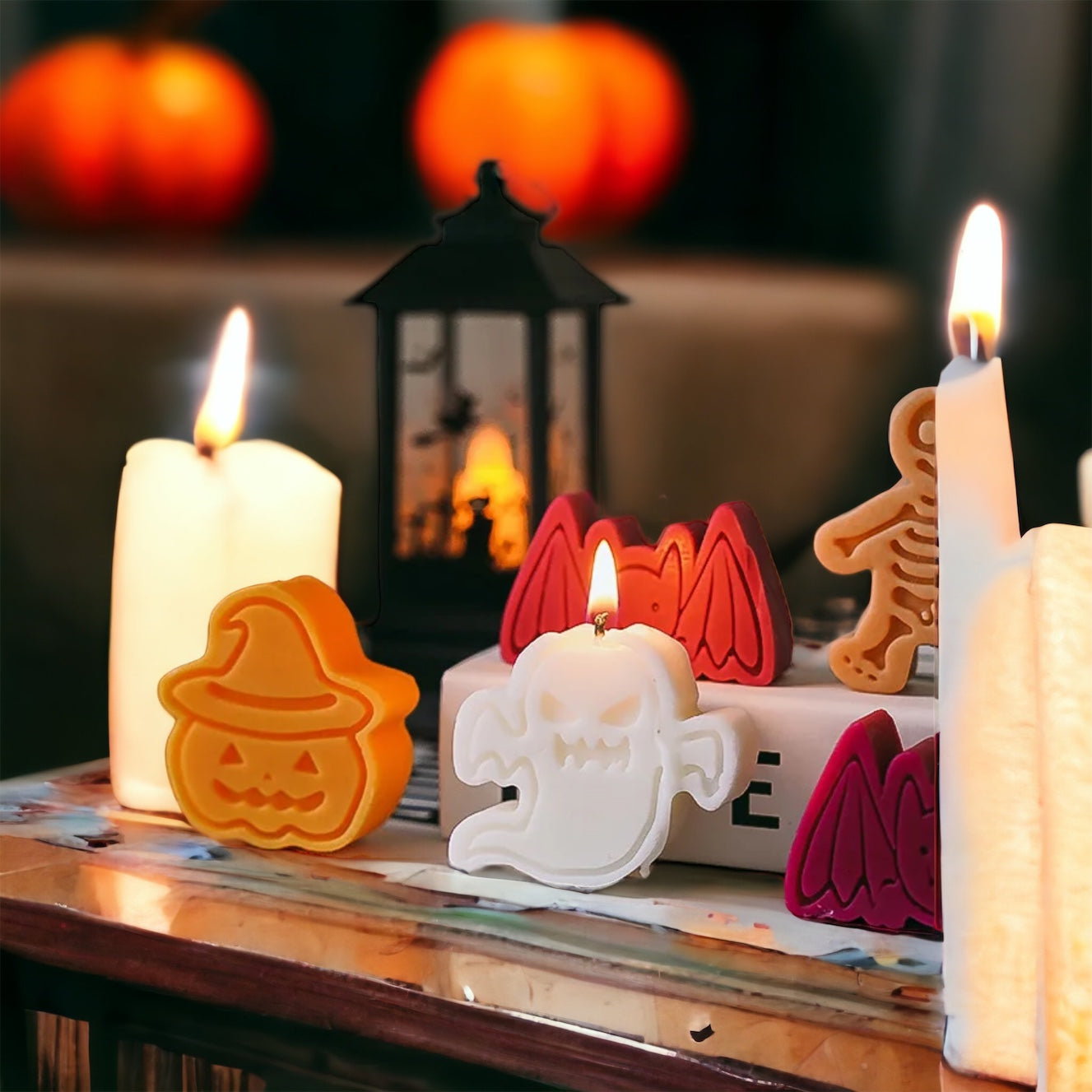 Chić & Unique Halloween Candle Set