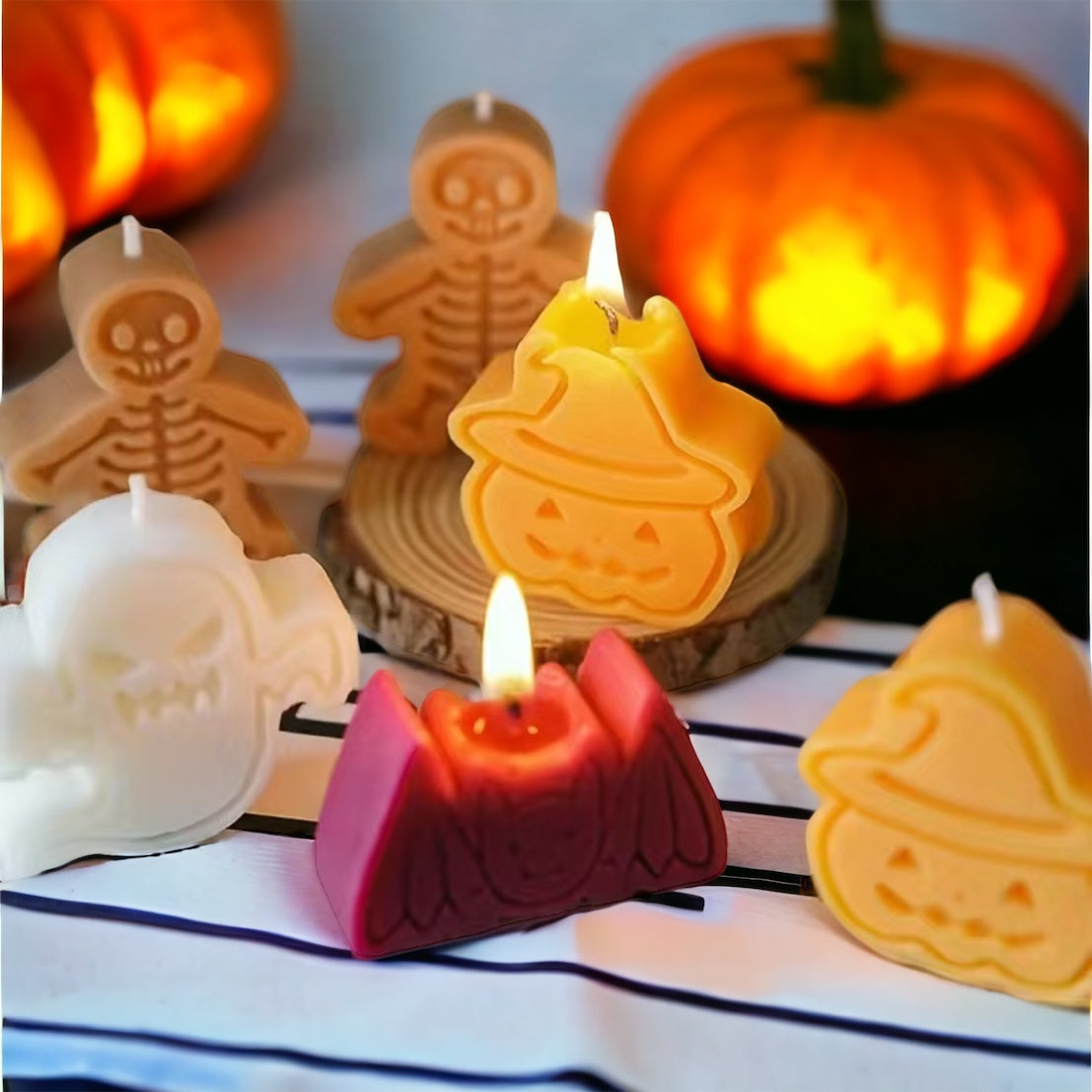 Chić & Unique Halloween Candle Set