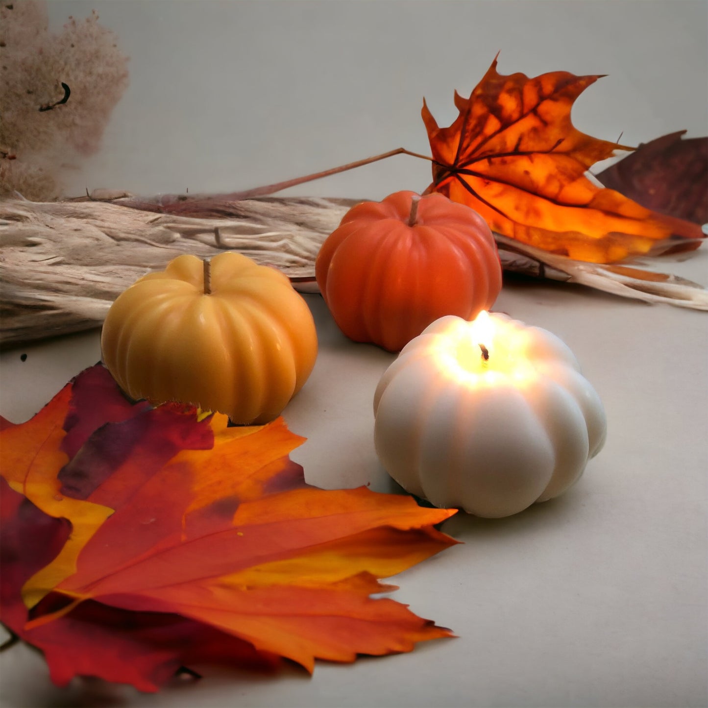 Cosy Autumn Pumpkin Candle