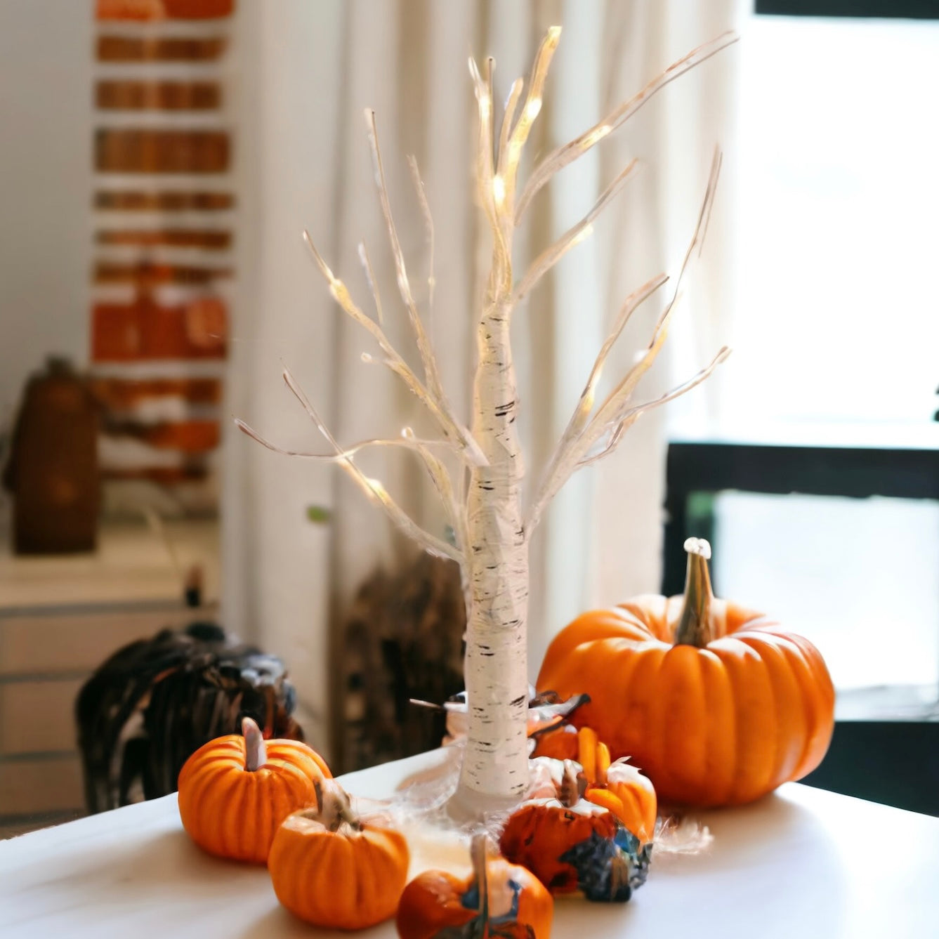 LED White Twig Tree