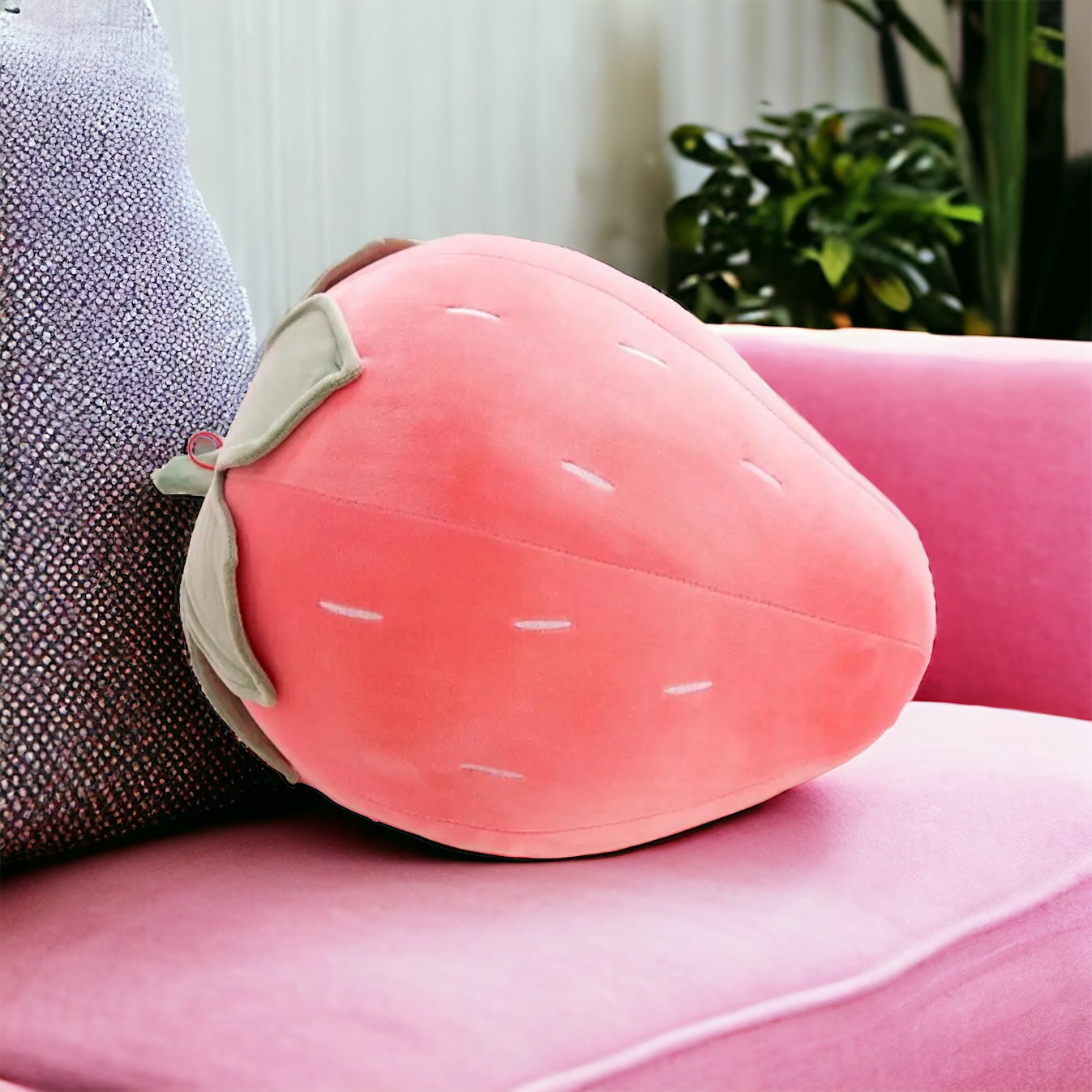 Plush Strawberry Cushions