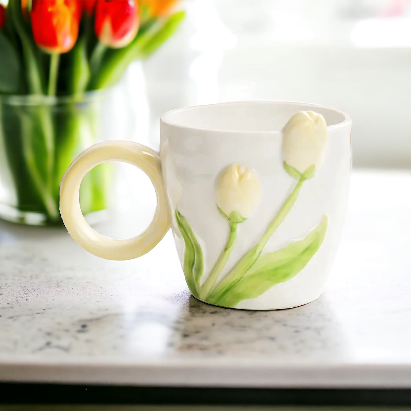 3D Tulip Cup & Spoon Set