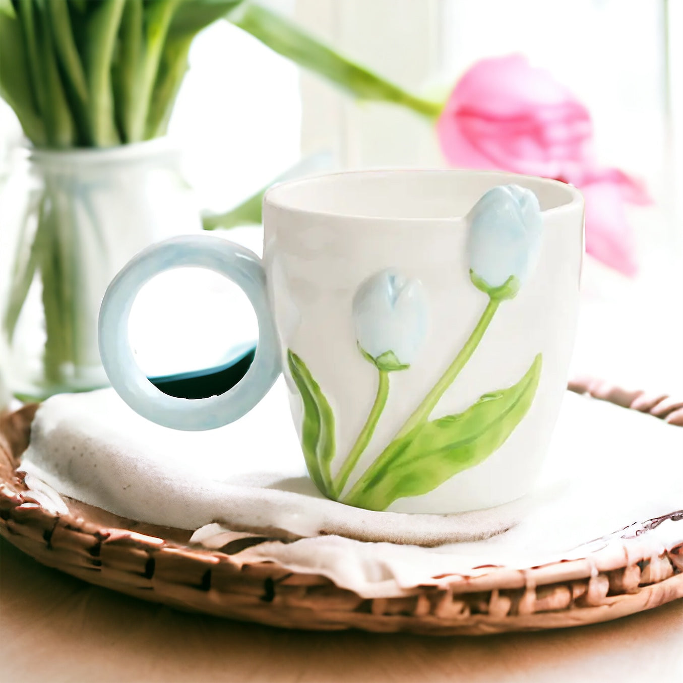 3D Tulip Cup & Spoon Set