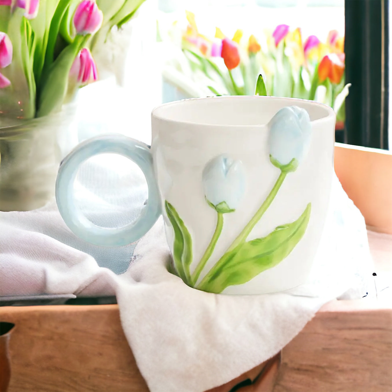 3D Tulip Cup & Spoon Set