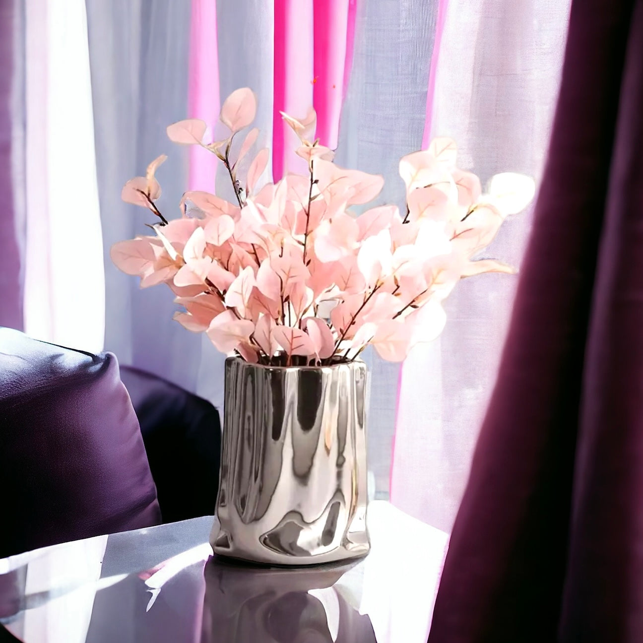 Silver Electroplated Handbag Vase