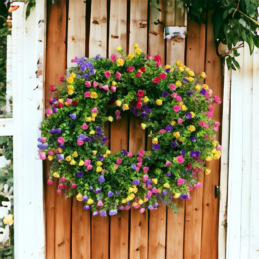 Blooming Flowers Spring Wreath