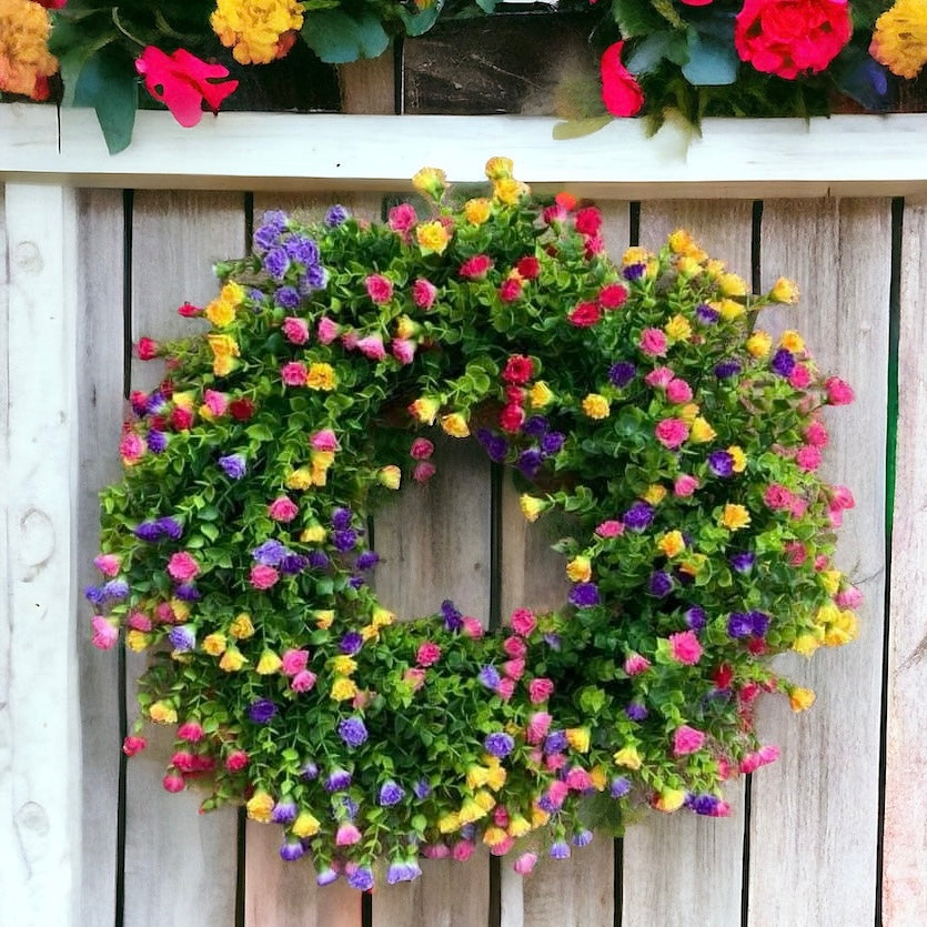 Blooming Flowers Spring Wreath
