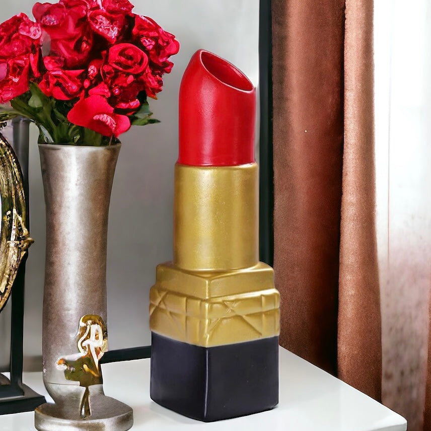 Large Luxury Lipstick Vase