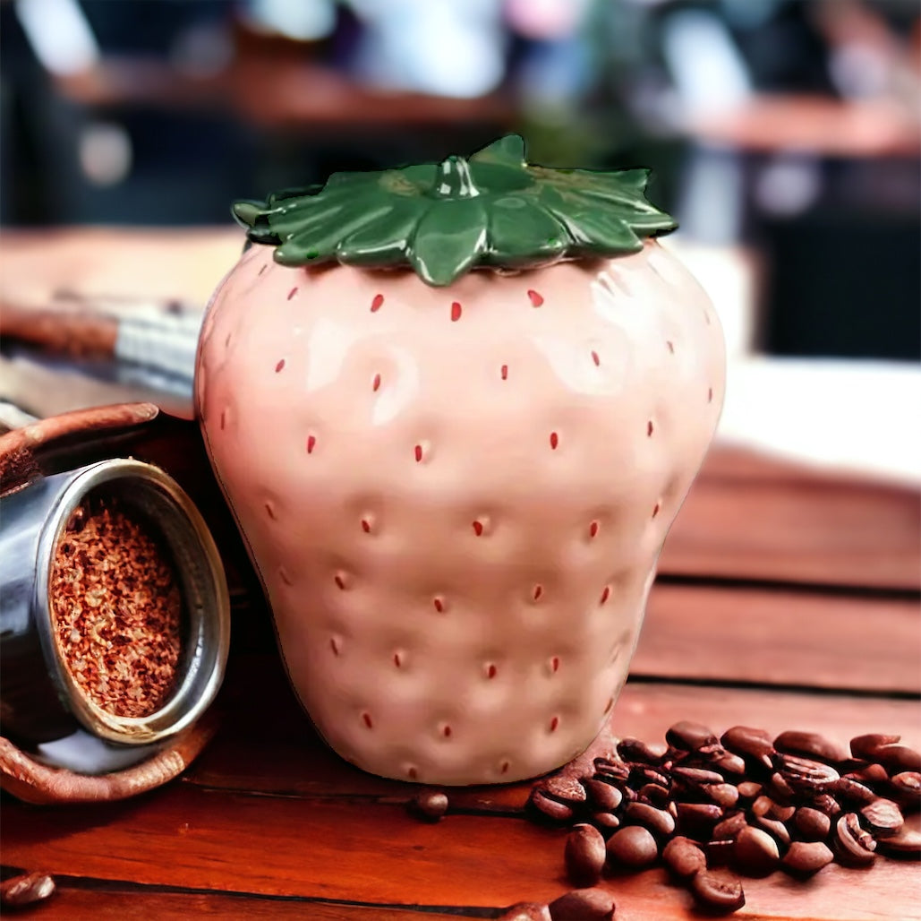 Stunning Strawberry Shape Storage Jar