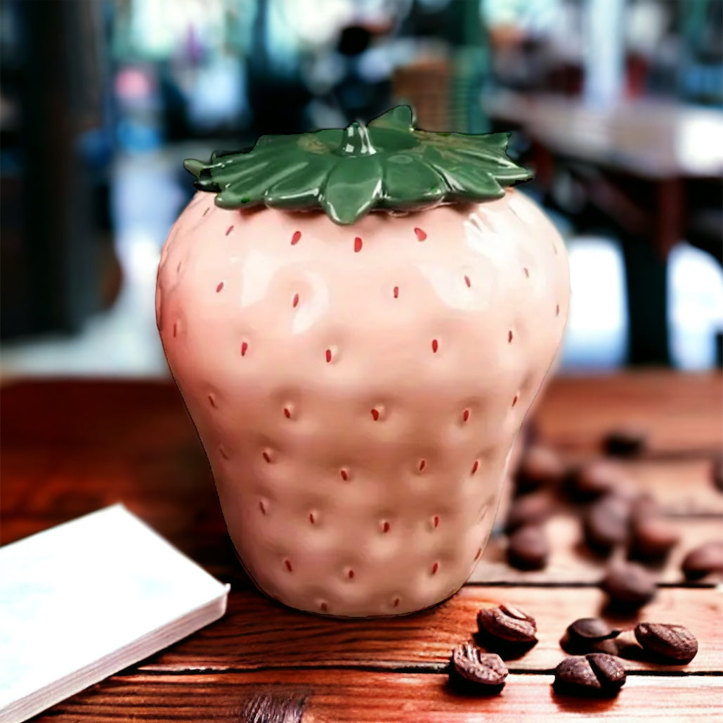 Stunning Strawberry Shape Storage Jar