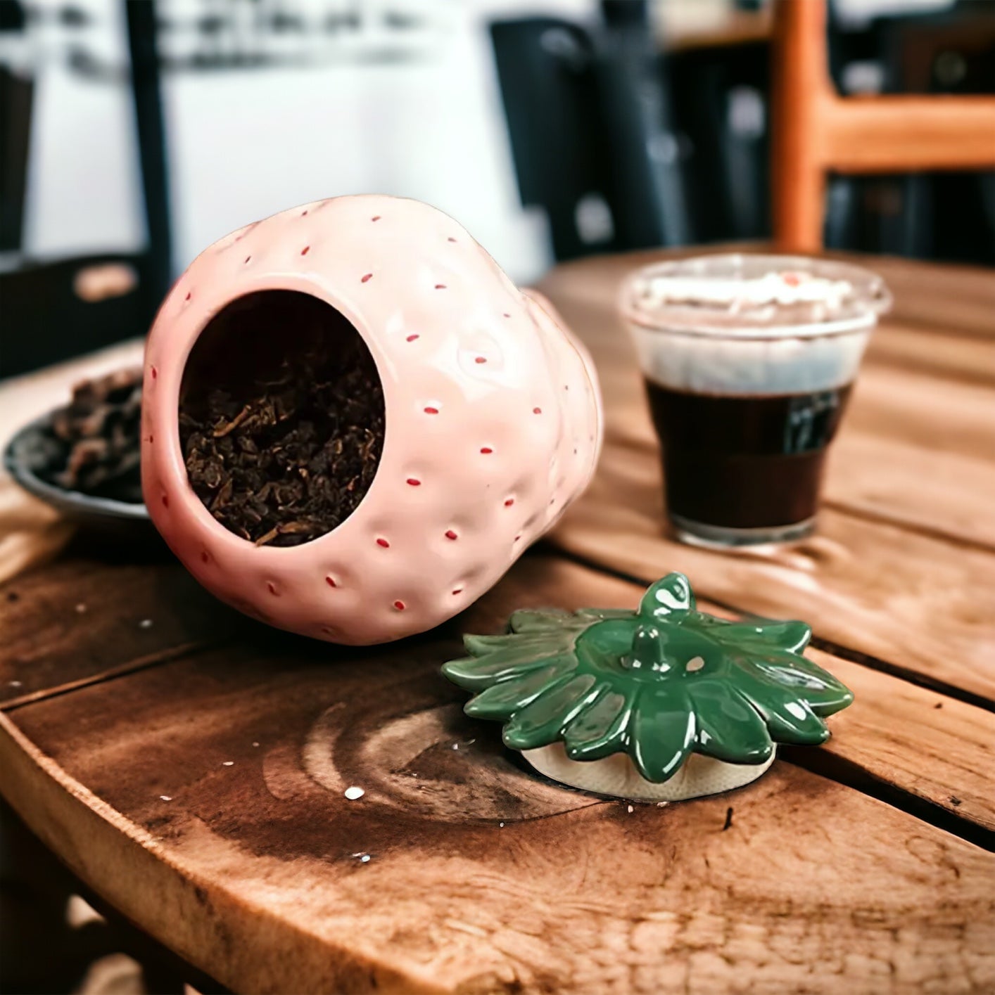 Stunning Strawberry Shape Storage Jar