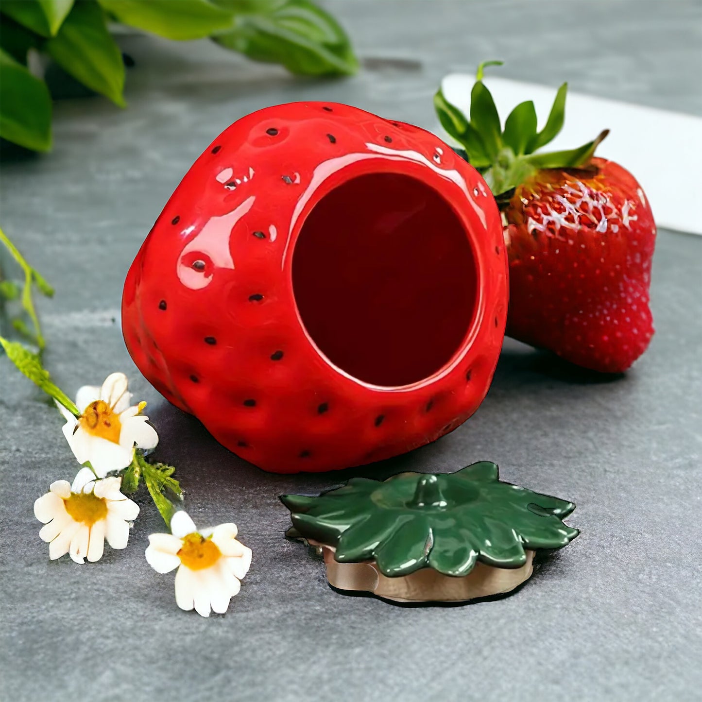Stunning Strawberry Shape Storage Jar