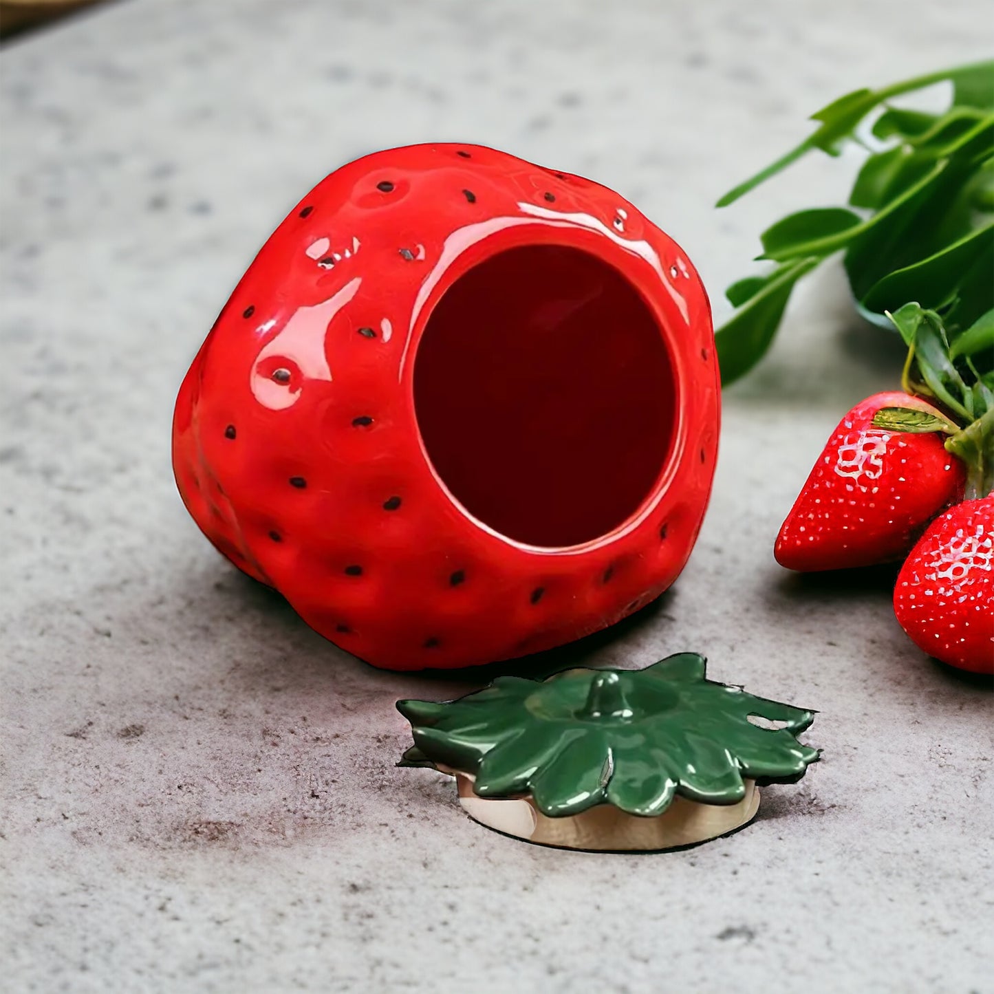 Stunning Strawberry Shape Storage Jar