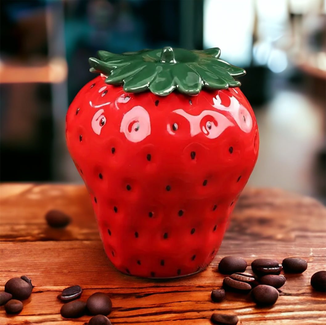Stunning Strawberry Shape Storage Jar