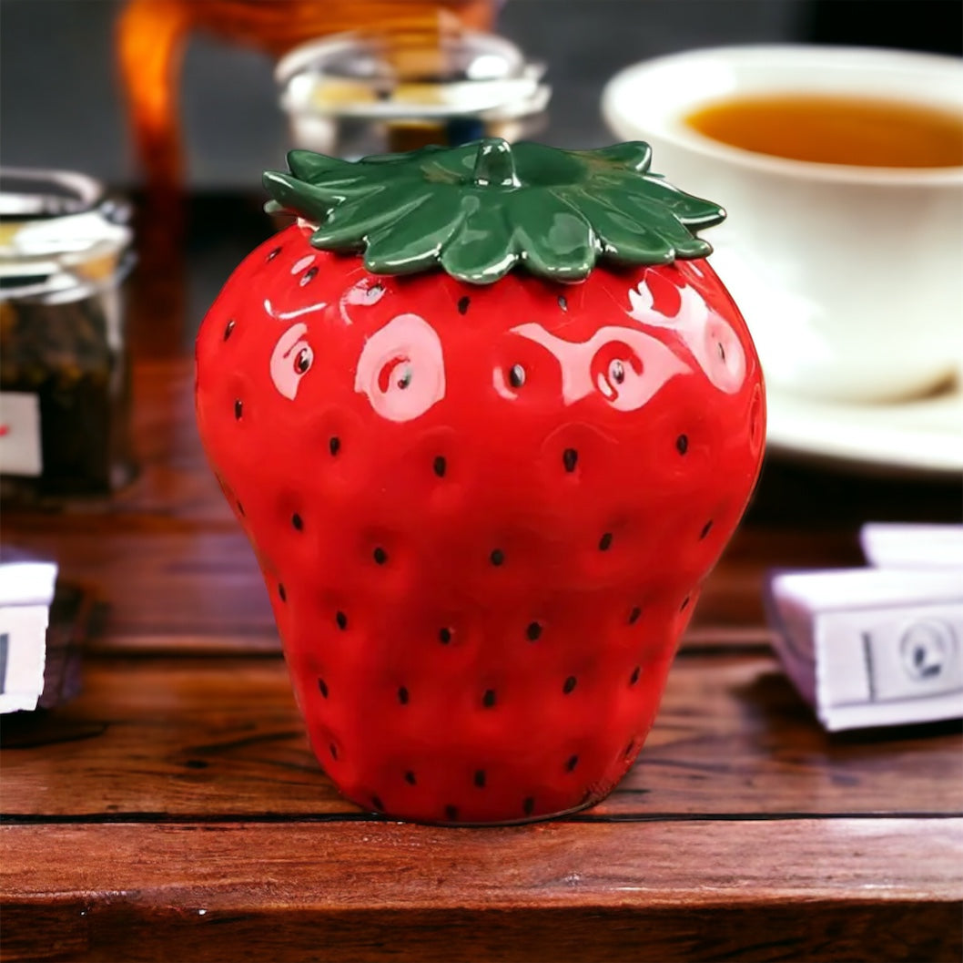 Stunning Strawberry Shape Storage Jar