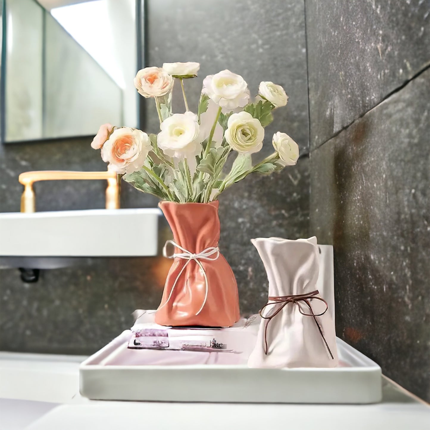Unique Paper Bag Vase