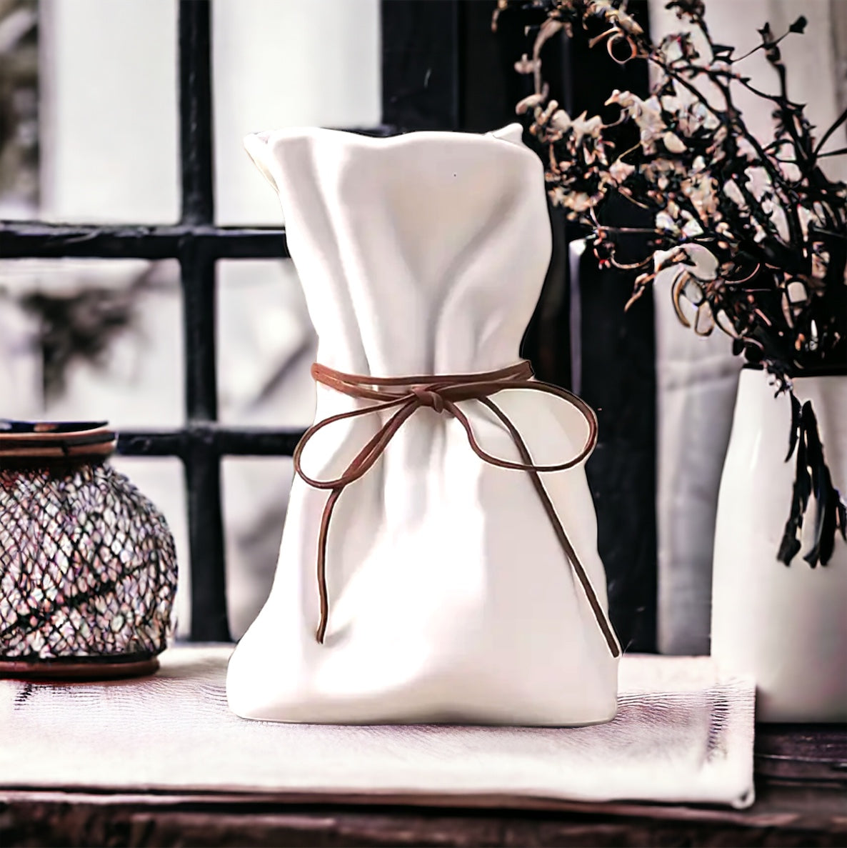 Unique Paper Bag Vase