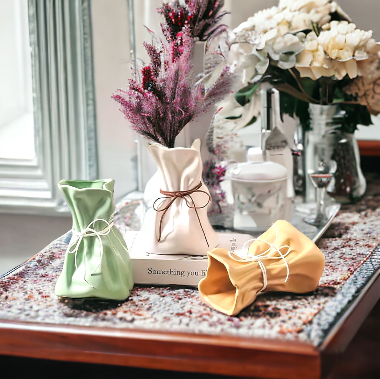 Unique Paper Bag Vase