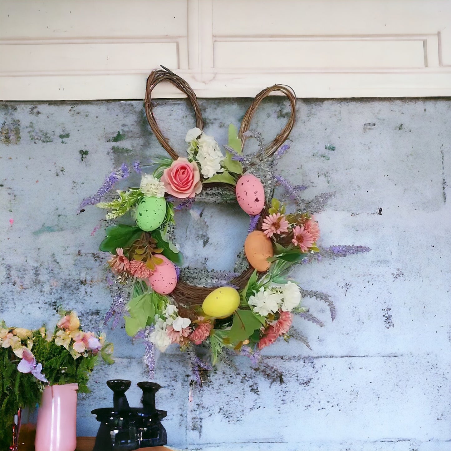 Easter Bunny Spring Wreath