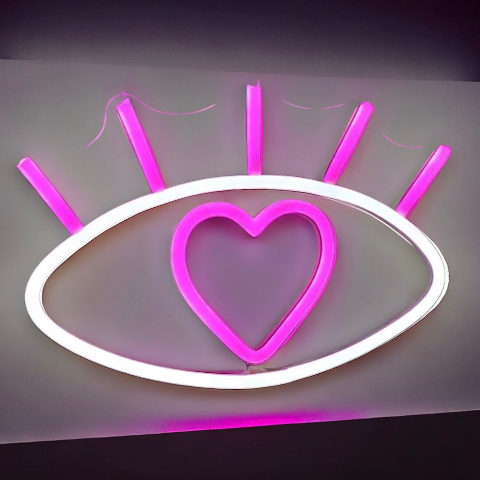 Neon Eye Lash Sign