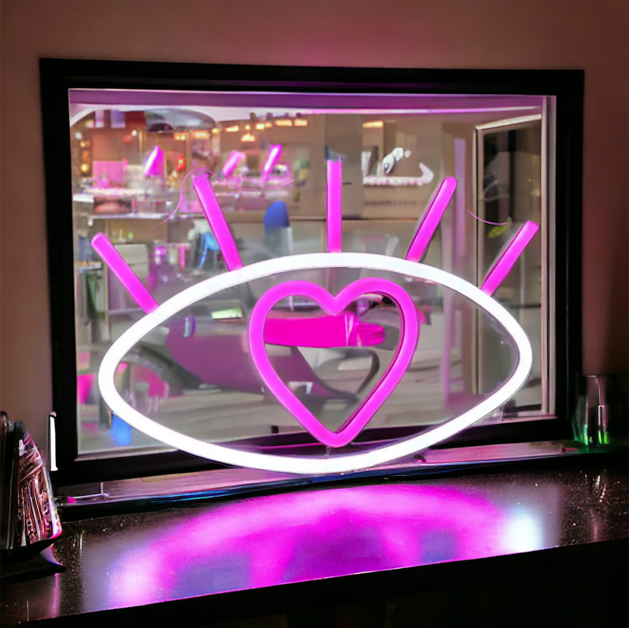 Neon Eye Lash Sign