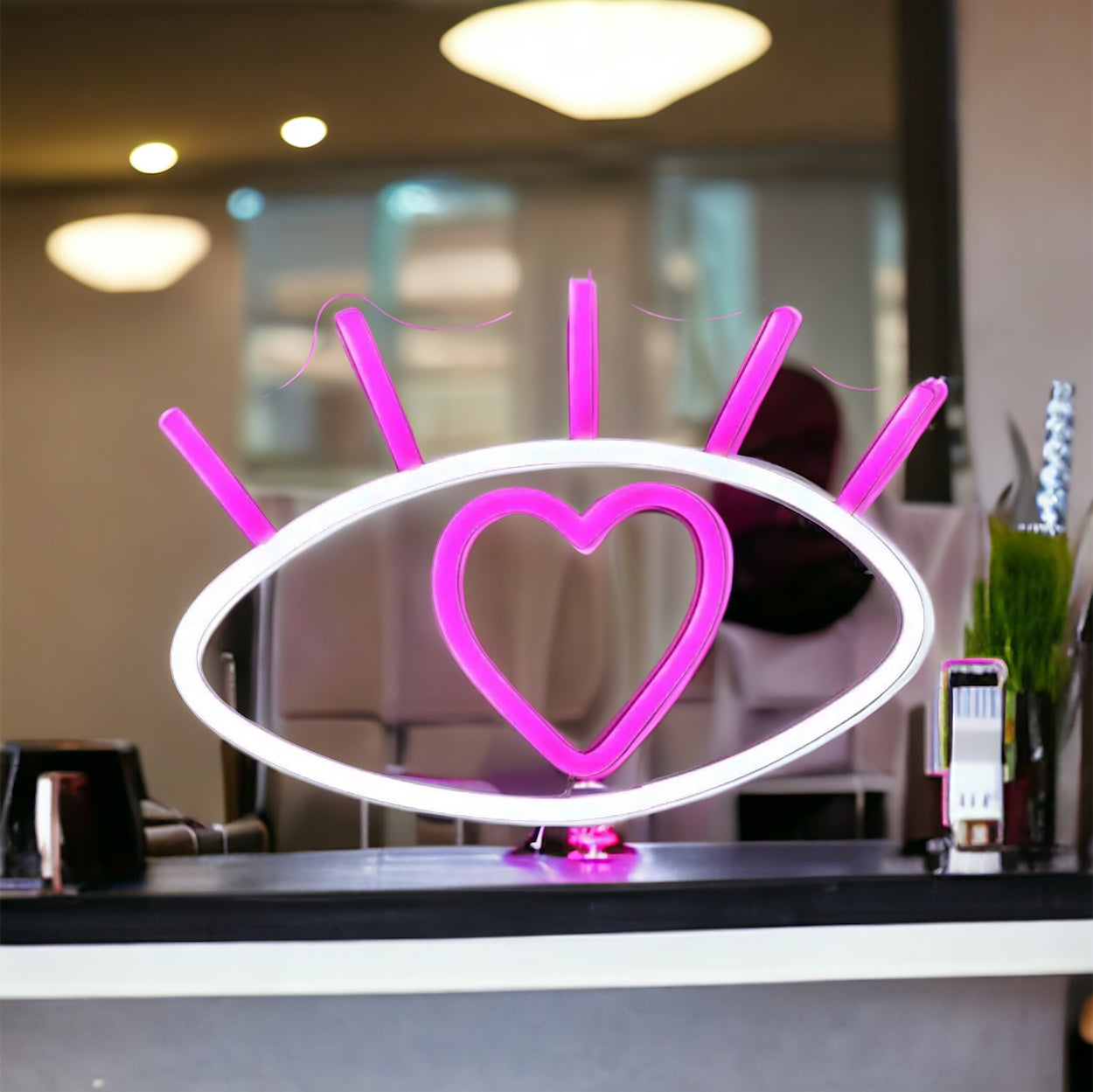 Neon Eye Lash Sign