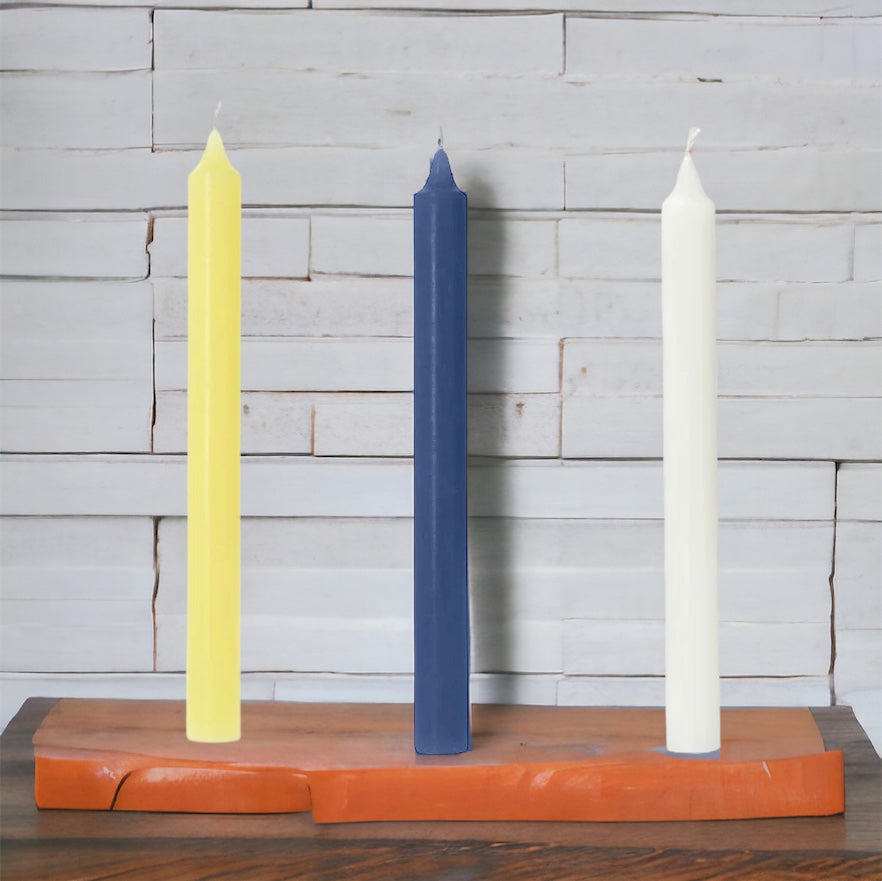 Large Coloured Taper Candles