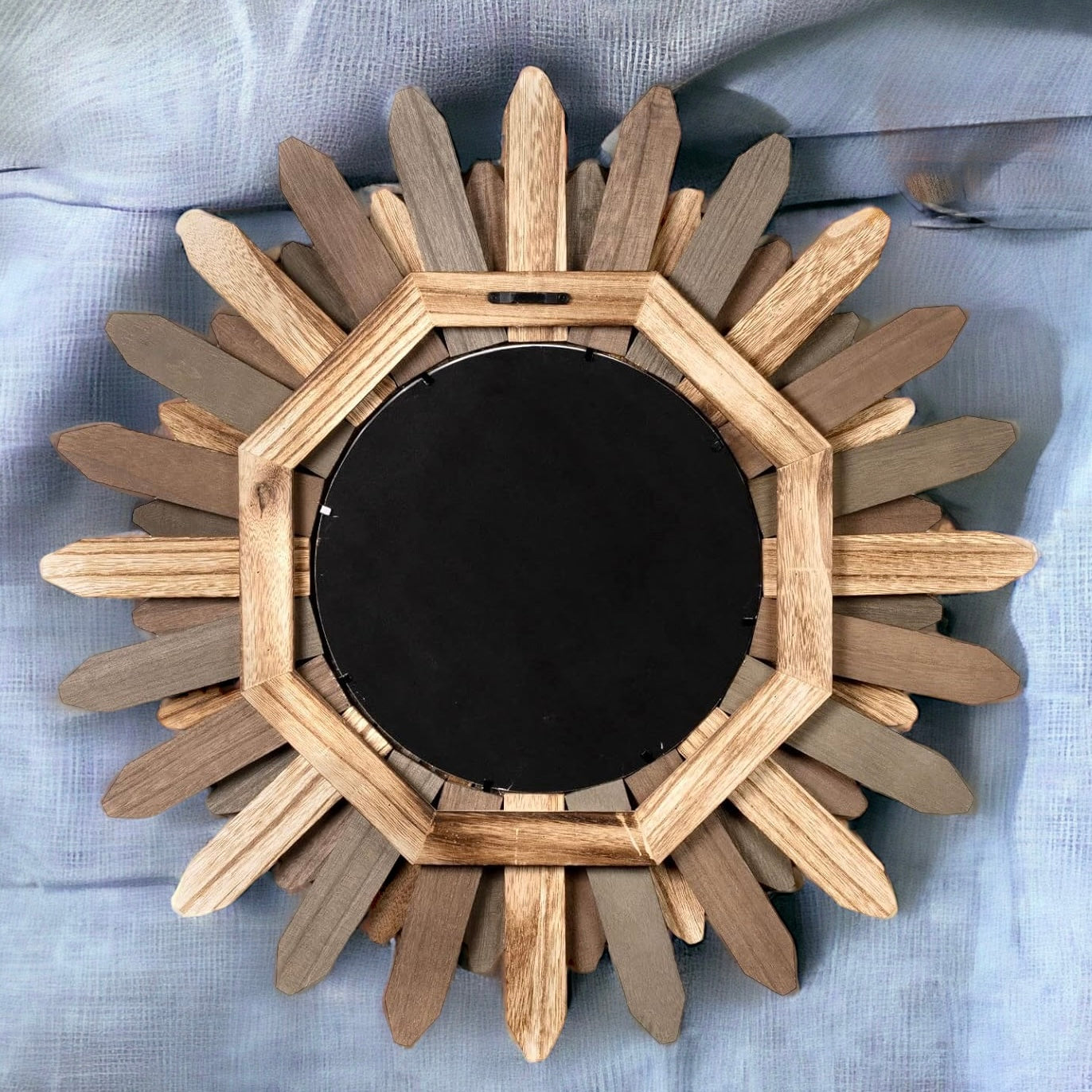 Hand-Crafter Bohemian Wood Mirror