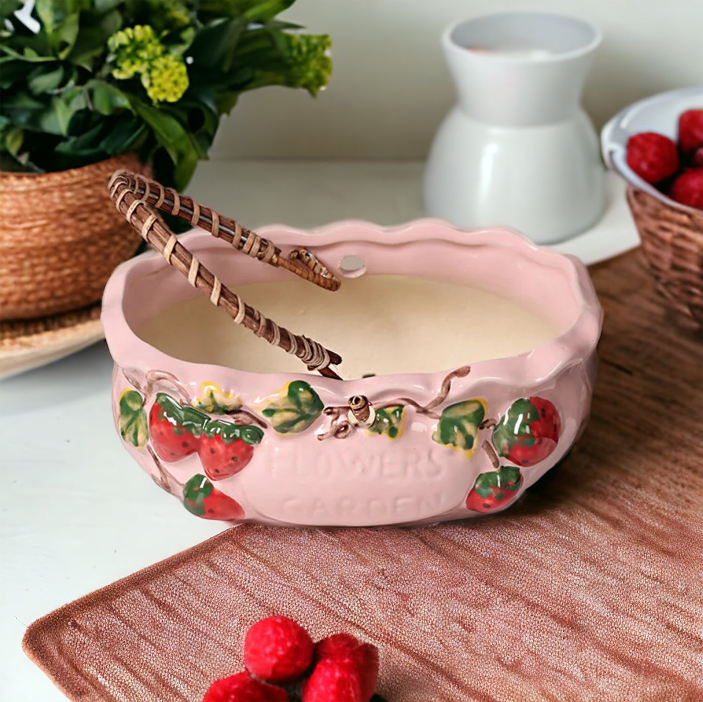 Pink Strawberry Fields Planter Vase