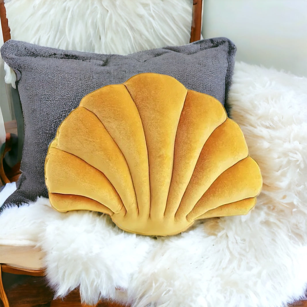 Soft Velvet Shell Shape Cushions
