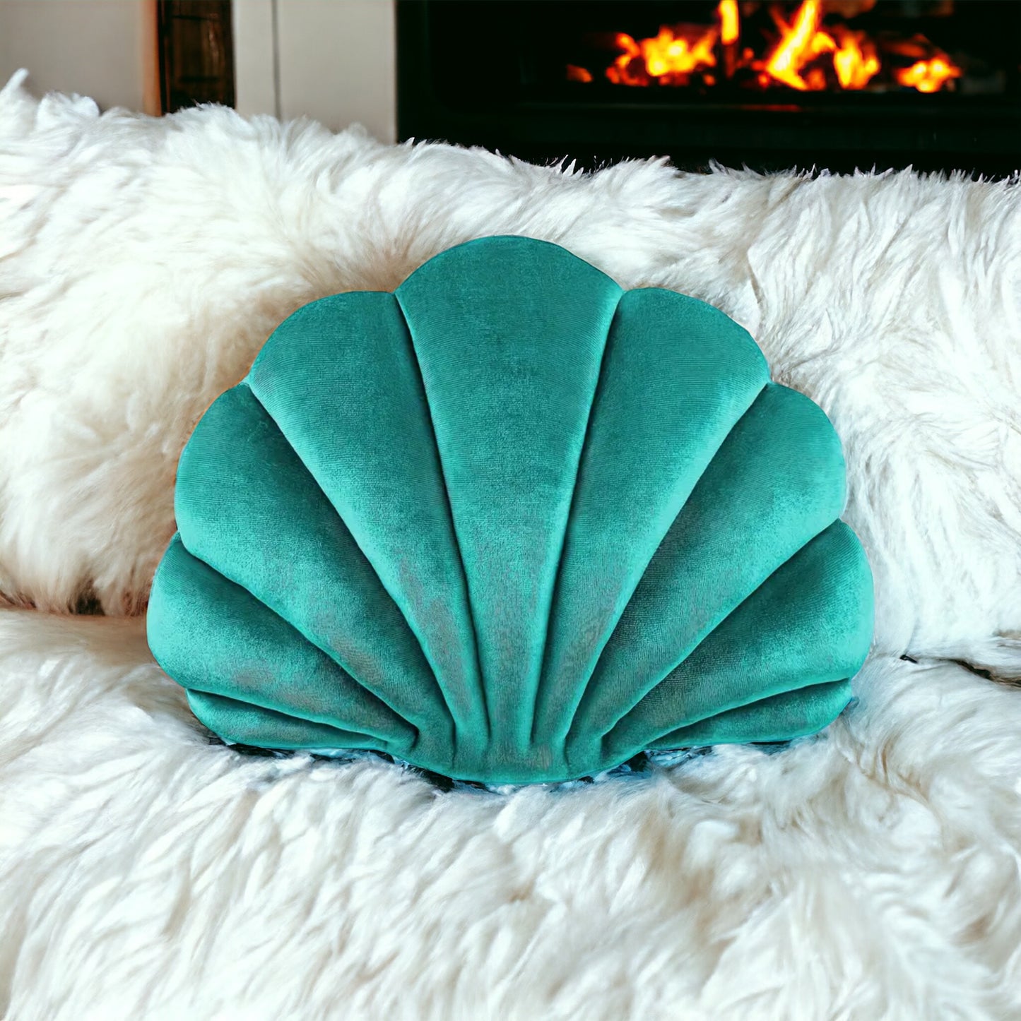 Soft Velvet Shell Shape Cushions