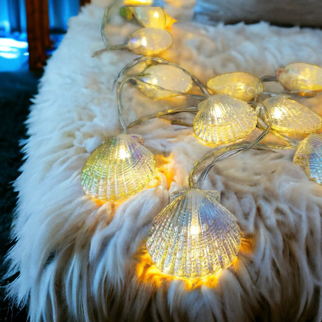 Iridescent Shell String Lights