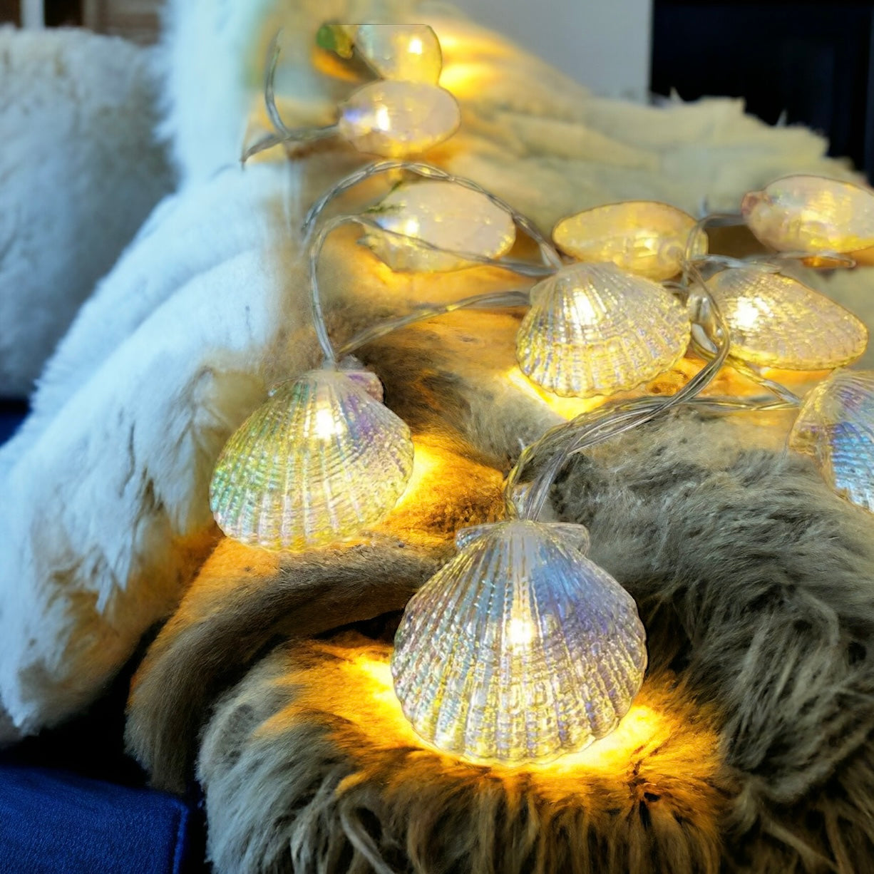 Iridescent Shell String Lights