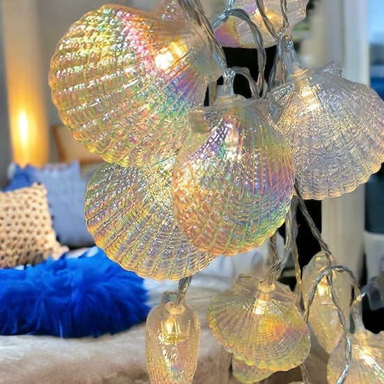 Iridescent Shell String Lights