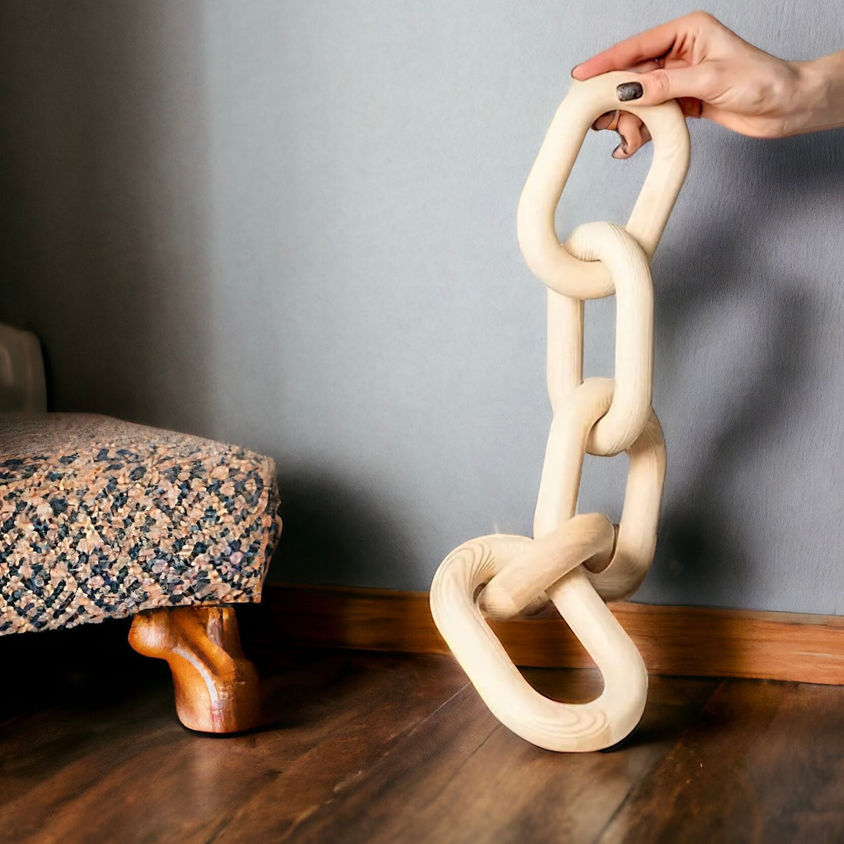 Nordic Wooden Chain Decor