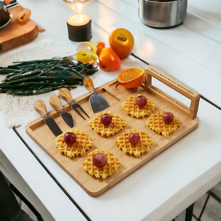 Contemporary Wooden Serving Tray